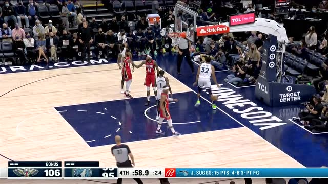 【2021年10月26日 鹈鹕vs森林狼集锦】Karl-Anthony Towns (32 points) Highlights vs. New Orleans Pelicans