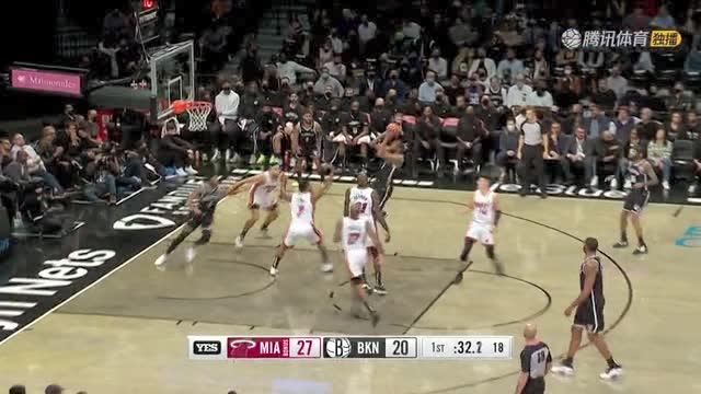 【2021年10月28日 热火vs篮网集锦】难度系数拉满 杜兰特高难度漂移中投稳稳命中