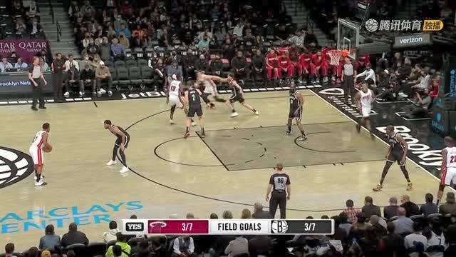 【2021年10月28日 热火vs篮网集锦】塔克底角三分空心入网 杜兰特招牌大变向急停中投给与回应