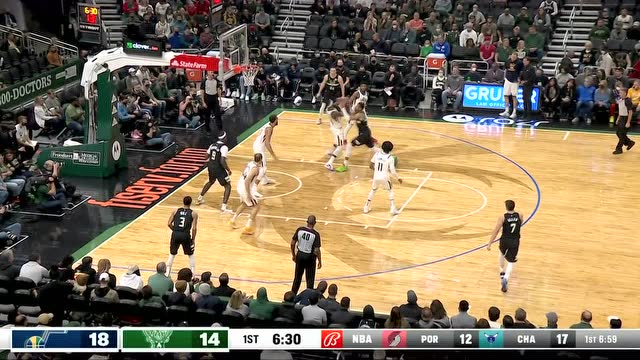 【2021年11月01日 爵士vs雄鹿集錦】希爾底角空位三分一擊即中 康利空中喂餅助攻戈貝爾雙臂暴扣