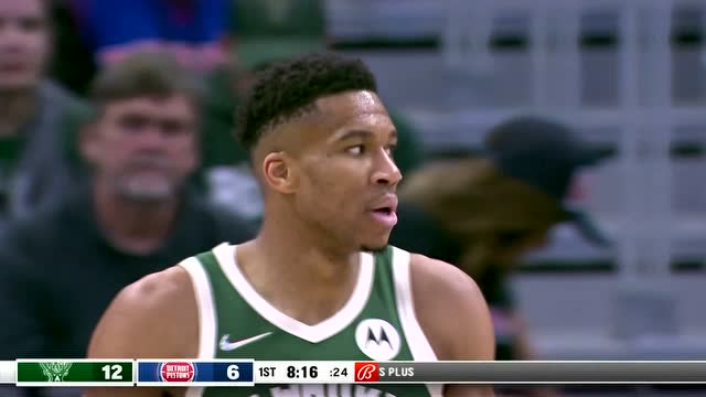 【2021年11月03日 雄鹿vs活塞集锦】年轻人欢迎来到NBA 字母哥怼飞坎宁安打成2+1