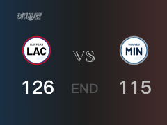 【战况】NBA常规赛：乔治32+6+8，快船126-115战胜森林狼