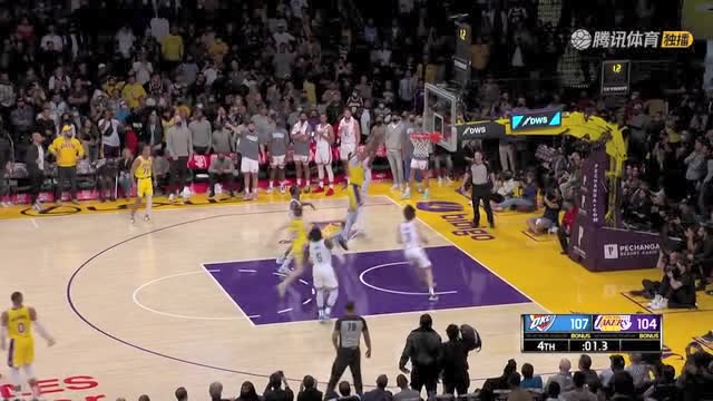 【2021年11月05日 雷霆vs湖人集锦】差那么一点点运气!威少错失扳平三分