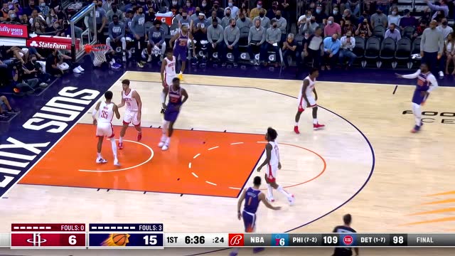 【2021年11月05日 火箭vs太阳集锦】艾顿再度单吃申京 小波特1v2滑翔上篮