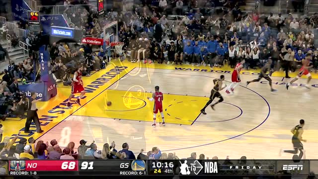 【2021年11月06日 鹈鹕vs勇士集锦】精准制导强势轰炸 普尔无解手感连续命中两记三分