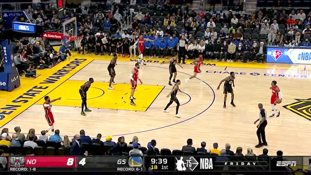 【2021年11月06日 鹈鹕vs勇士集锦】连珠炮轰炸篮筐 鹈鹕开场三记三分扩大分差