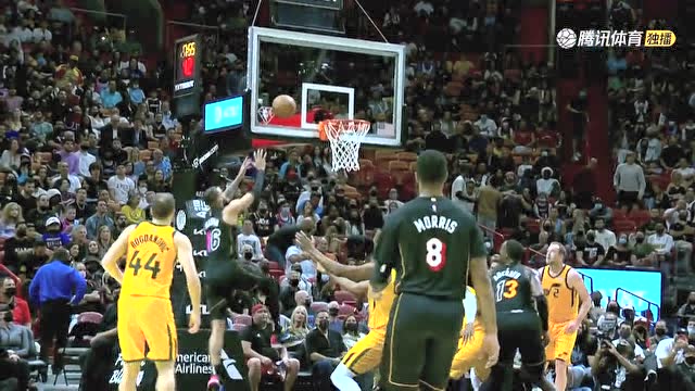 【2021年11月07日 爵士vs热火集锦】投篮打铁也没有关系！马丁神兵天降补扣得手