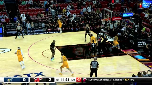 【2021年11月07日 爵士vs热火集锦】开局就猛锤！米切尔手感火热里突外投连拿五分