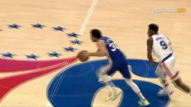 【2021年11月09日 尼克斯vs76人集锦】巴雷特失误送机会 科尔克马兹举火烧天炸裂暴扣