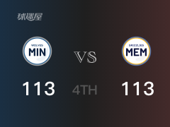 NBA常規(guī)賽：四節(jié)結(jié)束，灰熊以113-113戰(zhàn)平森林狼，莫蘭特31+5+7