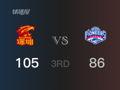 CBA常规赛：深圳以105-86领先天津，结束三节