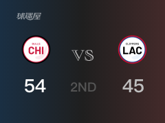 NBA常規(guī)賽：半場戰(zhàn)罷，公牛以54-45領(lǐng)先快船，德羅贊21+3+2
