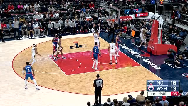 【2021年11月16日】NBA常規(guī)賽:鵜鶘vs奇才第1節(jié)中文解說回放