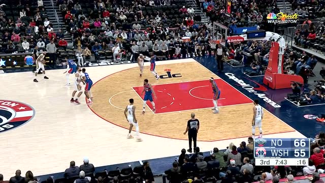 【2021年11月16日 鵜鶘vs奇才集錦】加福德空接暴扣還沒完 丁威迪攜手波普接連蓄力迫近分差