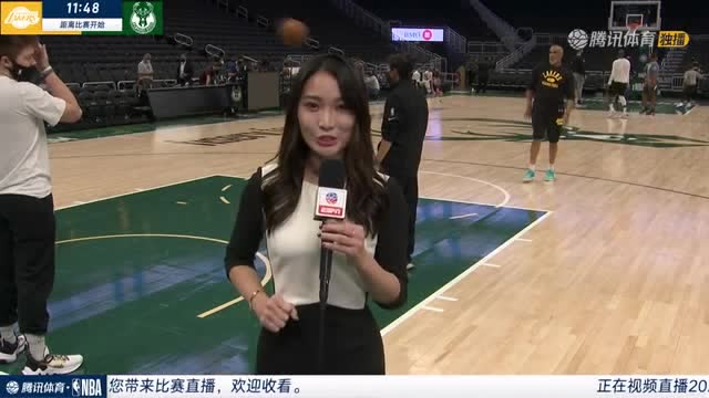 【2021年11月18日 湖人vs雄鹿集锦】前方连线孟超:米德尔顿已经恢复健康状态良好 威少是首个到球馆训练的球员