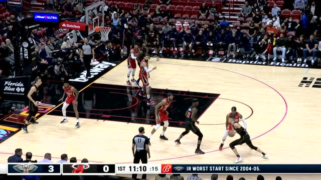 【2021年11月18日 鵜鶘vs熱火集錦】格拉漢姆三分命中 塔克以牙還牙完成回應(yīng)