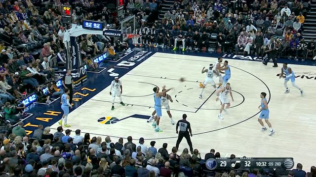 【2021年11月23日 灰熊vs爵士集錦】碾壓進場氣勢驚人 杰克遜突破挑籃強打戈貝爾