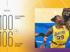 NBA常规赛湖人vs尼克斯全场录像回放集锦(2021年11月24日)