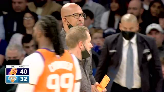【2021年11月27日 太阳vs尼克斯集锦】怎么就投不进呢 艾顿比划投篮动作非常不解
