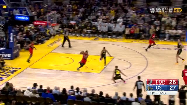 【2021年11月27日 开拓者vs勇士集锦】玩的就是高难度！库里突破1v3上篮