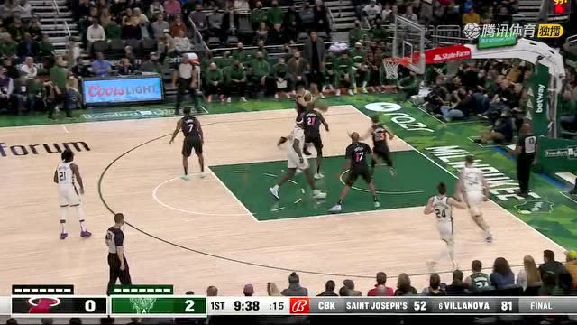 【2021年12月05日 热火vs雄鹿集锦】米德尔顿灵蛇吐信 信手一抛打成2+1