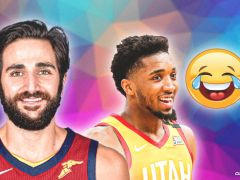 爵士乐明星多诺万·米切尔（Donovan Mitchell）对瑞奇·卢比奥（Ricky Rubio）重聚的四个字反应十分滑稽