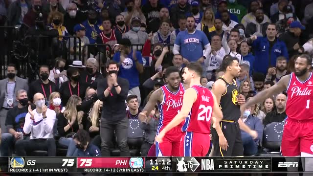 【2021年12月12日 勇士vs76人集锦】一骑绝尘贯穿防线 米尔顿顶飞别利察一条龙的手
