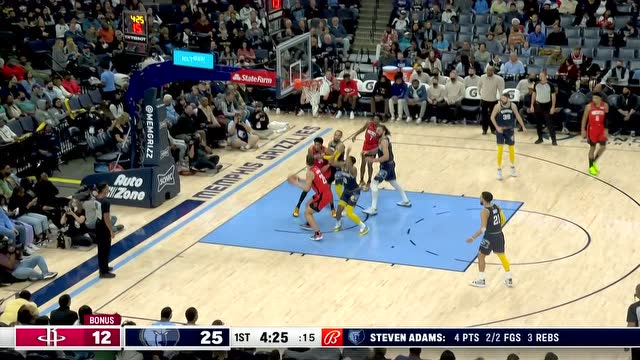 【2021年12月12日 火箭vs灰熊集锦】小伙还以颜色 申京篮下完美打成2+1