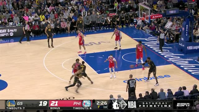 【2021年12月12日 勇士vs76人集锦】人人都是神射手 普尔飘逸三分一箭穿心