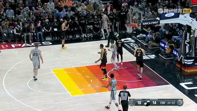 【2021年12月18日 马刺vs爵士集锦】戈贝尔制霸篮下双手暴扣 麦克德莫特逆天3+1还以颜色