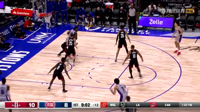 【2021年12月19日 火箭vs活塞集锦】马修斯点飞防守三分空心入网 克里斯托弗反击三分一箭穿心
