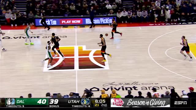 【2021年12月26日 独行侠vs爵士集锦】就是这么写意 波神翻身跳投极致后仰