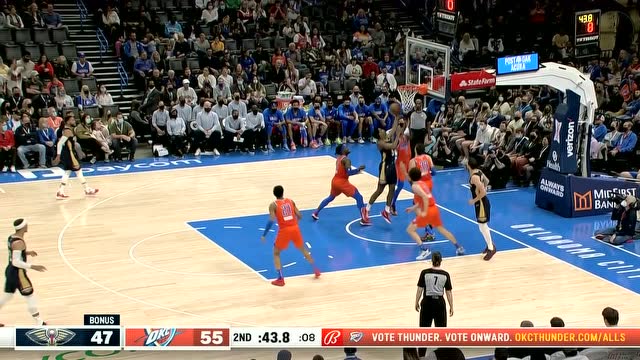【2021年12月27日 鵜鶘vs雷霆集錦】一馬平川破陣摧堅 多爾特直搗黃龍上籃得手