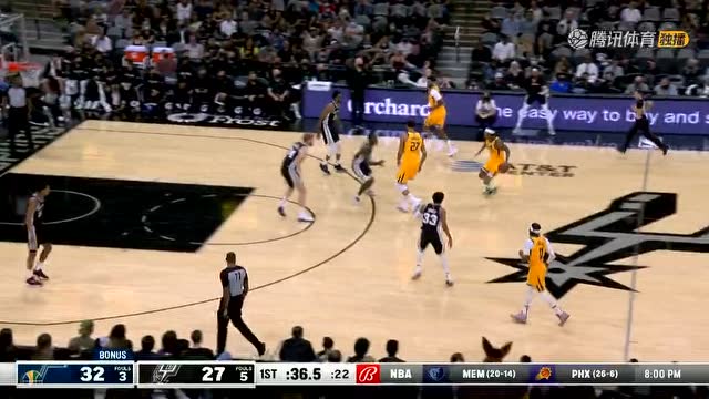 【2021年12月28日 爵士vs马刺集锦】沃克强硬挑战戈贝尔!顶着戈贝尔挑篮打进
