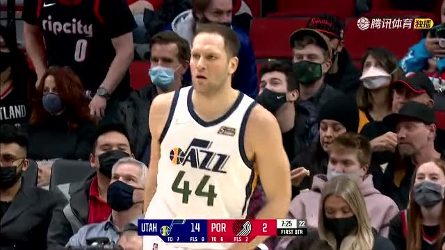 【2021年12月30日 爵士vs开拓者集锦】降温什么的根本没可能!博格达暂停回来三分蓄力一击即中