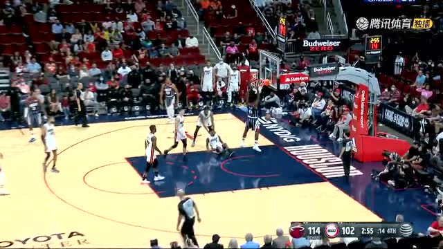 【2022年01月01日 热火vs火箭集锦】泰特vs热火集锦 独揽22+7里突外投难救主