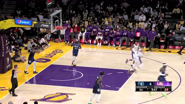 【2022年01月03日 森林狼vs湖人集錦】單槍匹馬撕裂防線 威少彈射起步突破挑籃