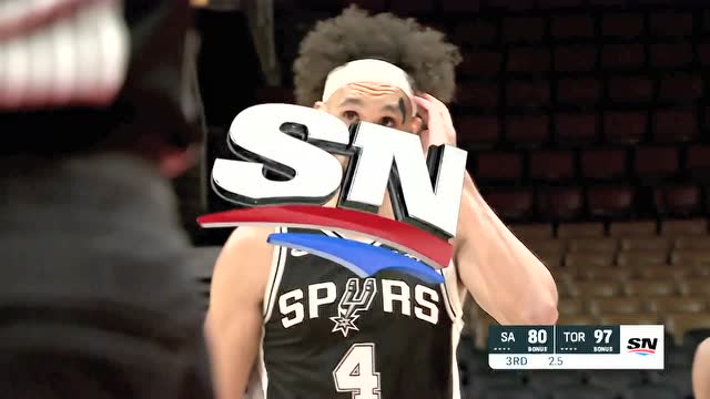 【2022年01月05日 马刺vs猛龙集锦】拦都拦不住 怀特无视防守强顶上篮打成2+1