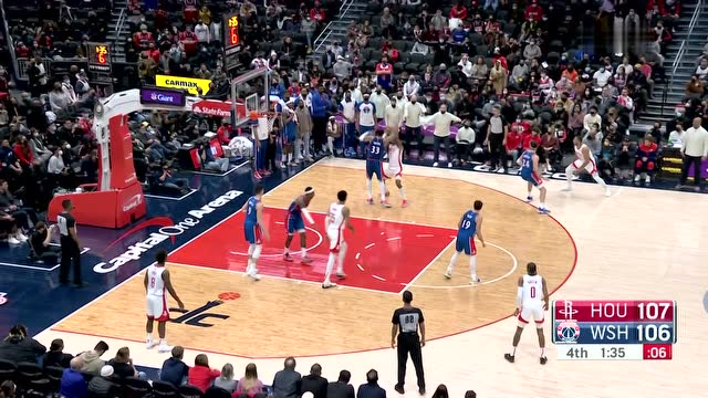 【2022年01月06日 火箭vs奇才集锦】太焦灼了!内托顶着防守旋转跳跃伍德翻身后仰可谓神仙打架