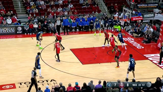 【2022年01月10日 森林狼vs火箭集錦】我這榜眼也不虛你 拉塞爾兩記三分回應(yīng)格林