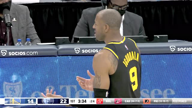 【2022年01月12日 勇士vs灰熊集錦】莫蘭特犀利突破筆走龍蛇 克拉克無情火鍋鮮香麻辣