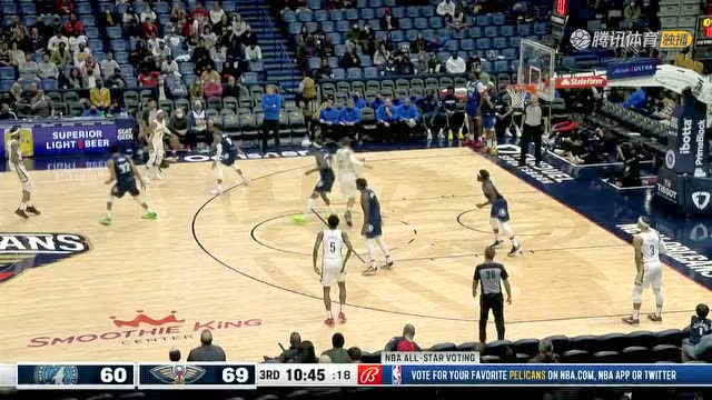 【2022年01月12日 森林狼vs鹈鹕集锦】霸王举鼎势不可挡 瓦兰顶开防守转身抛投2+1