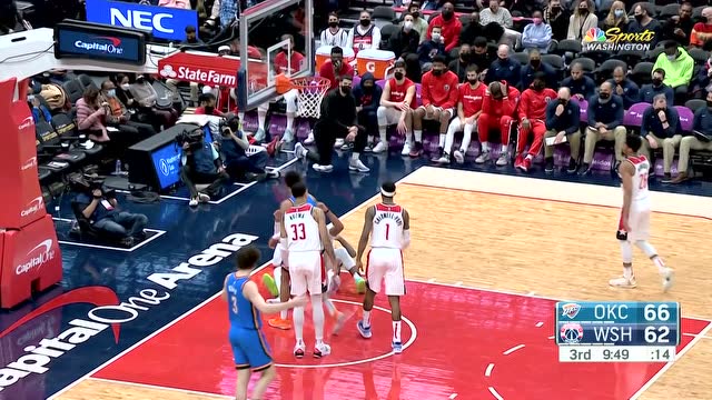 【2022年01月12日 雷霆vs奇才集锦】统统不放在眼中!多尔特点飞防守顶着加福德抛投命中2+1