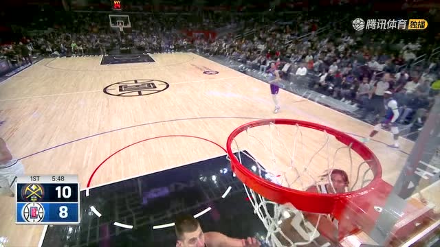【2022年01月12日 掘金vs快船集锦】就你是MVP？科费夹缝助飞伊巴卡篮下挑战约基奇两分入帐