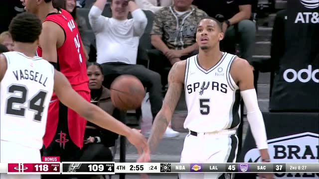 【2022年01月13日 火箭vs马刺集锦】漂移上篮神仙球 穆雷神奇突破打进关键2+1