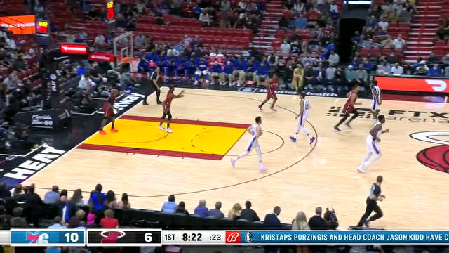 【2022年01月16日 76人vs热火集锦】巴特勒充当背景板 哈里斯连续转身投篮秀翻天