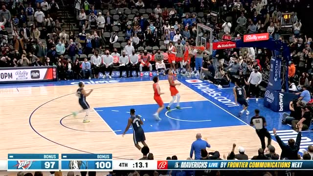 【2022年01月18日 雷霆vs独行侠集锦】东契奇vs雷霆集锦 全场20+12+11赛季第6次拿三双