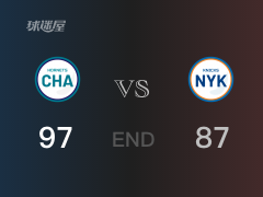 【戰(zhàn)況】NBA常規(guī)賽：全場結(jié)束，黃蜂97-87戰(zhàn)勝尼克斯，布里奇斯38+12+5