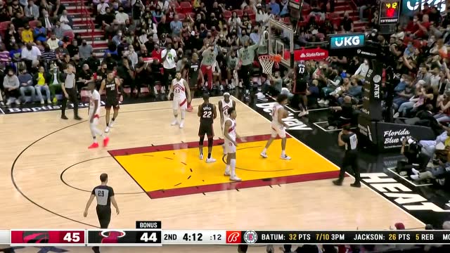 【2022年01月18日 猛龙vs热火集锦】现代大前锋模板!阿德巴约面框突破打成2+1