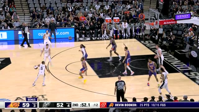 【2022年01月18日 太陽vs馬刺集錦】來而不往非禮也！布克三分無解穆雷還以顏色